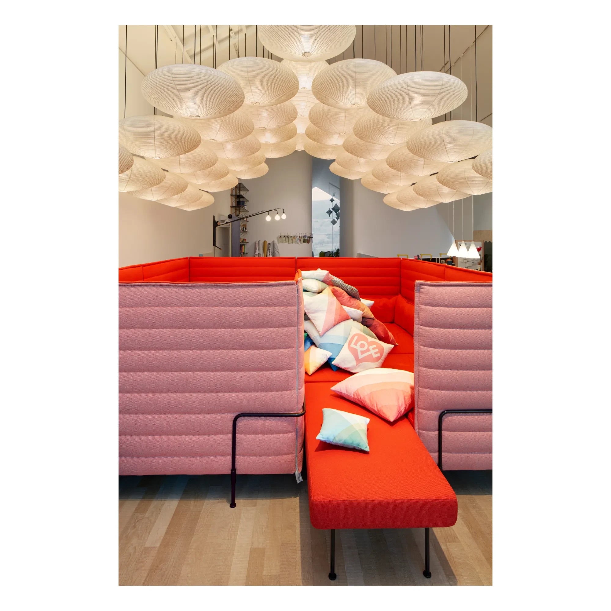 Vitra - Lámpara colgante Akari 26A | Crudo