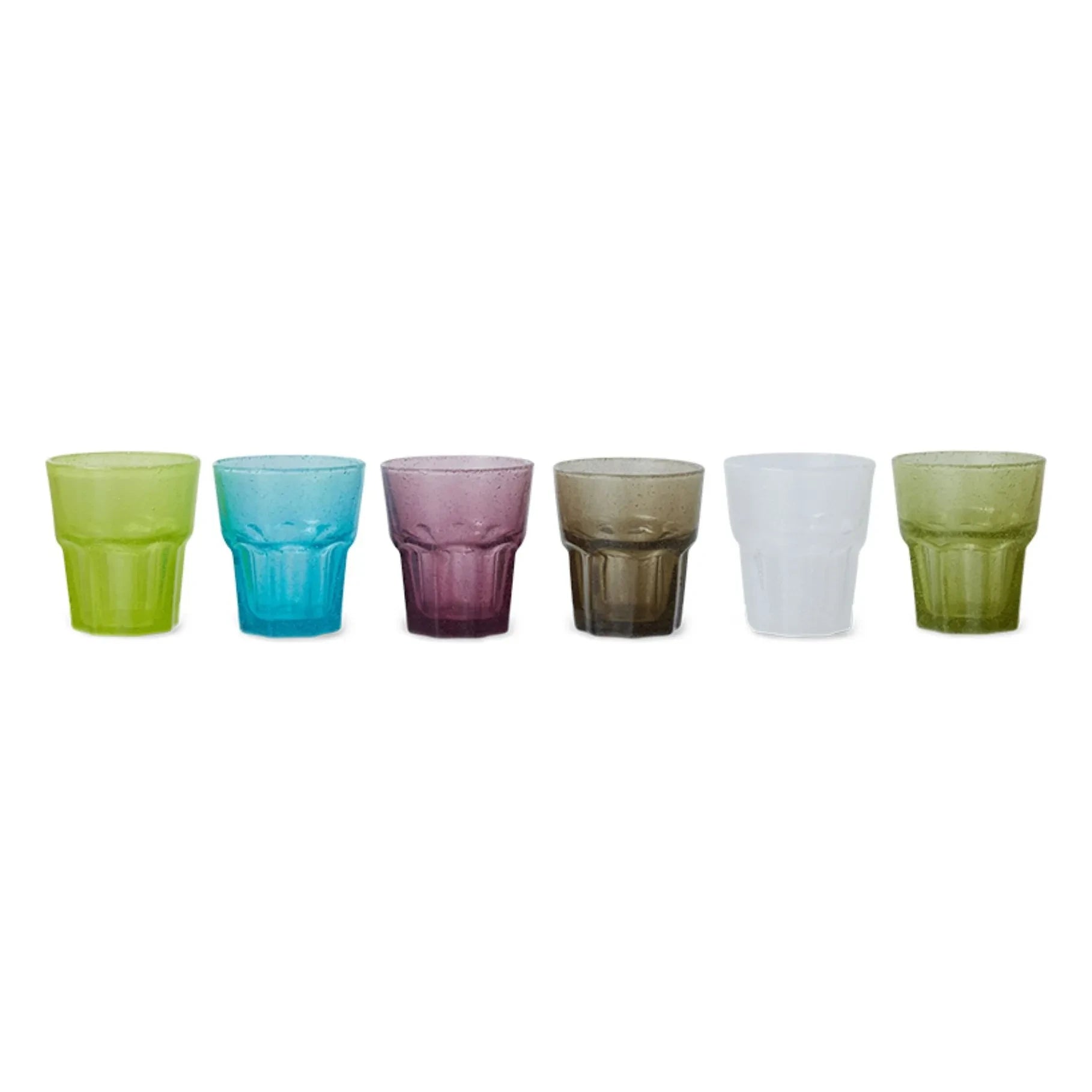 HKliving - Vasos Minerales - Set de 6 | Multicolor