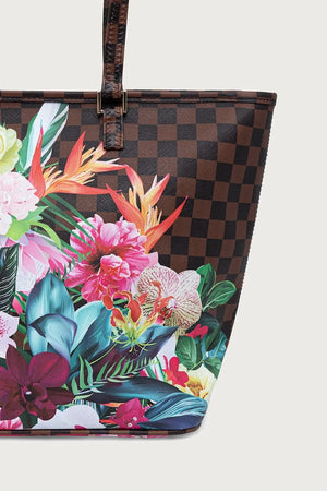 Sprayground - Orman Desenli Siyah Kadın Alışveriş Çantası 910T9391NSZ