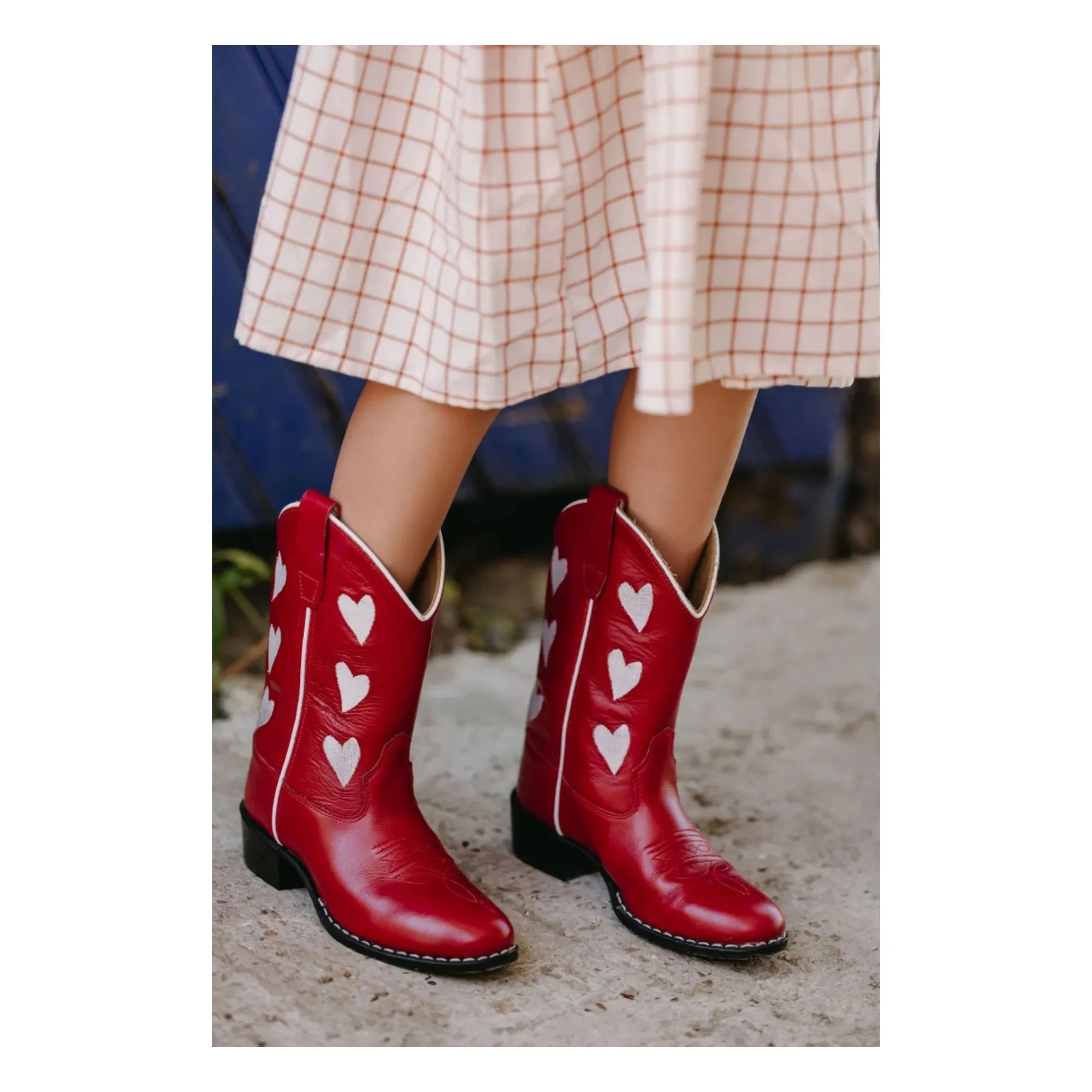 Bootstock - Santiags Hearts Rojo | Rojo