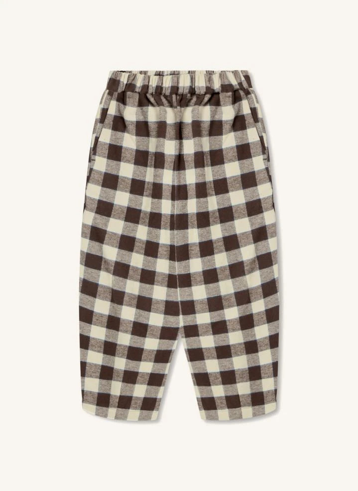 Fliink - Pantalones de cuadros Cody | Marrón