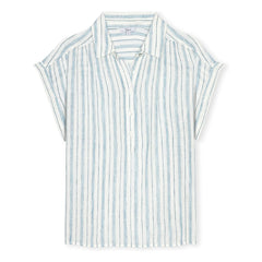 Rails - Blusa de rayas de la Toscana | Azul claro