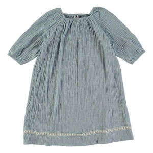 Risu Risu - Camisón de algodón orgánico Ostuni | Azul pálido