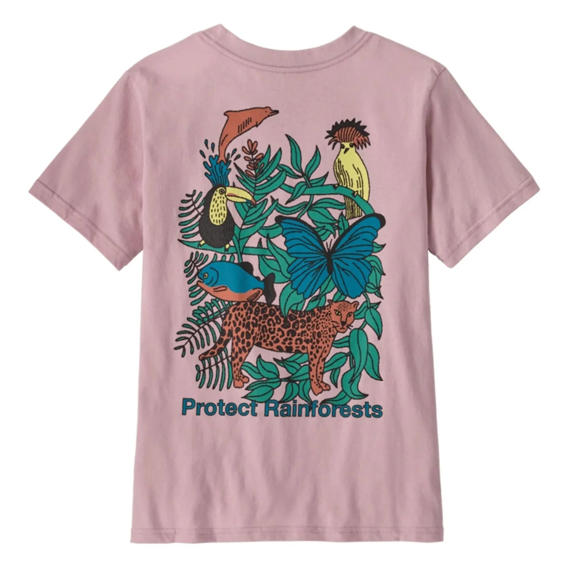 Patagonia - Camiseta gráfica Rainforest Algodón orgánico | Ciruela
