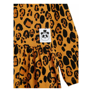 Mini Rodini - Vestido de leopardo | Marrón