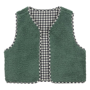 Arsène et Les Pipelettes - Chaqueta Reversible Giulia Sherpa | Verde