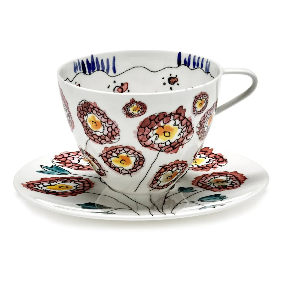 Serax - Taza de café y platillo Anemone, Serax for Marni - Set de 2 | Leche