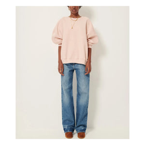 Sessùn - Sudadera Chebbi Oversize de algodón orgánico y reciclado | Rosa jaspeado
