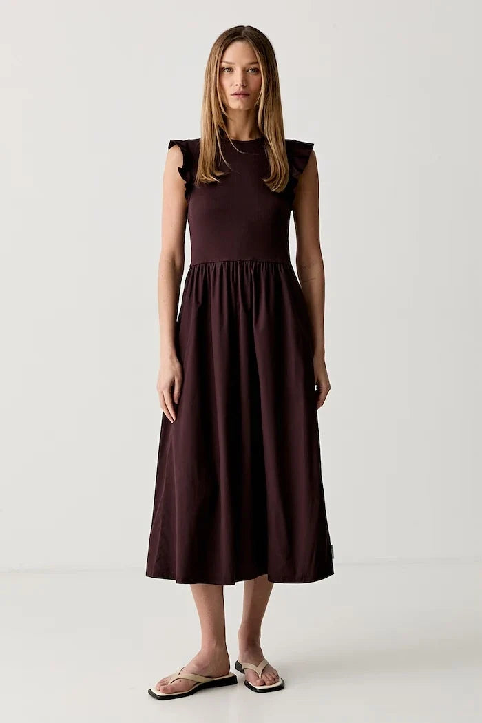 Vestido acampanado de algodón Marc O'Polo