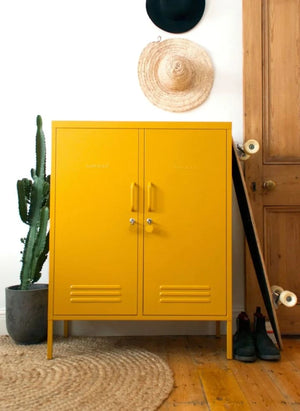 Mustard Made - Unidad de Almacenamiento Midi Metal | Amarillo claro