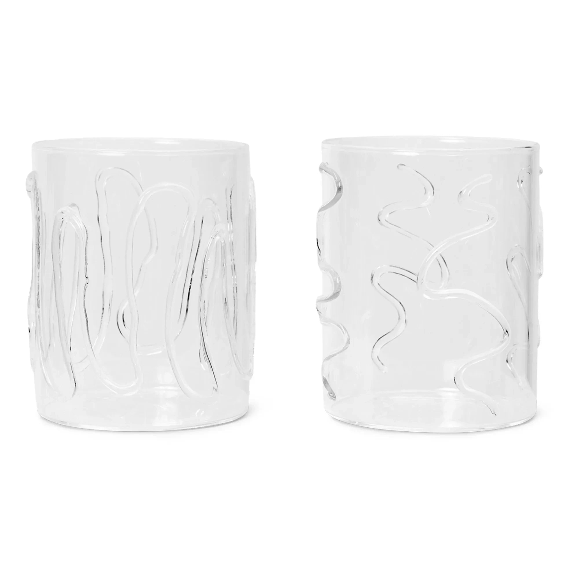 Ferm Living - Vasos Doodle - Juego de 2