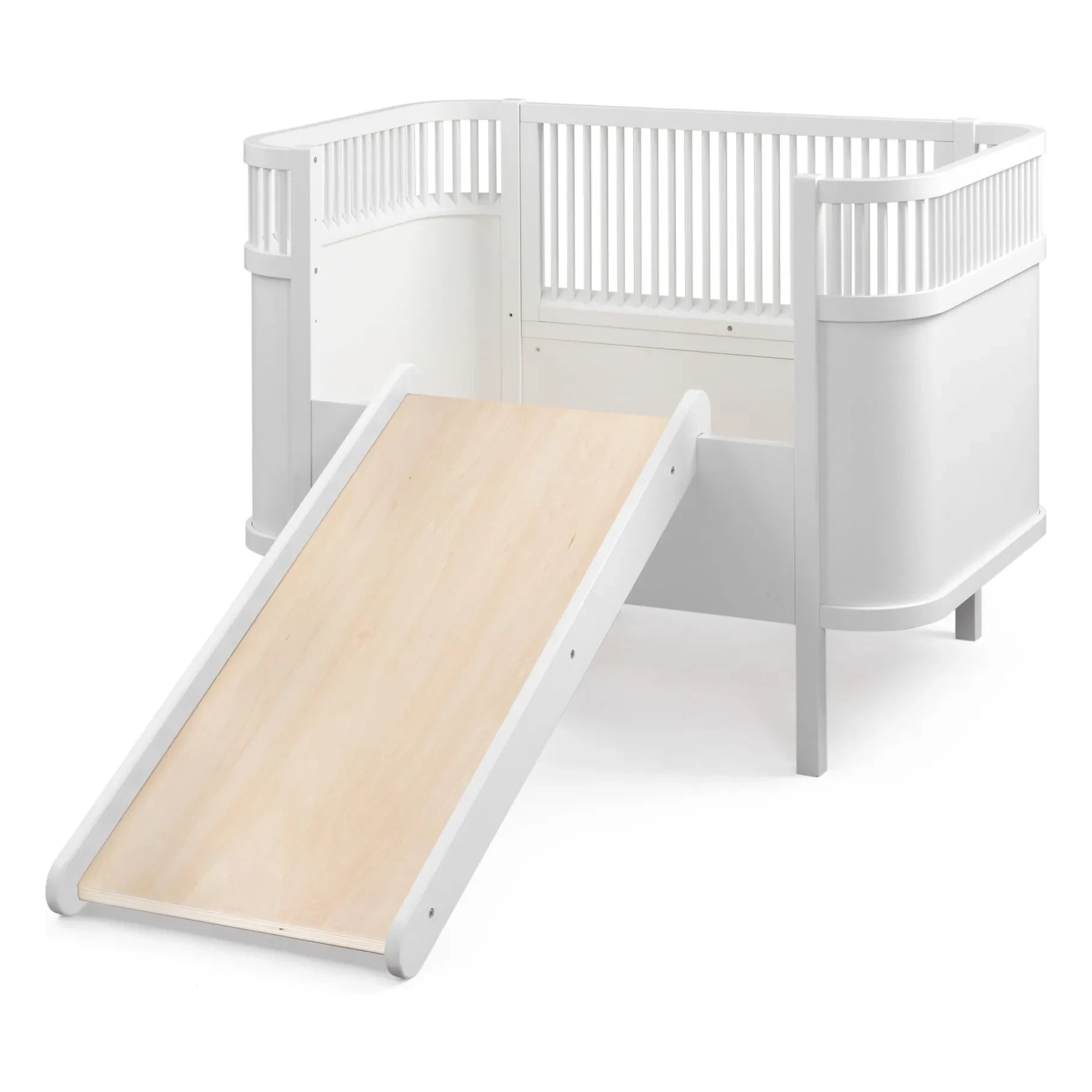 Sebra - Tobogán de cama 2 en 1 | Blanco