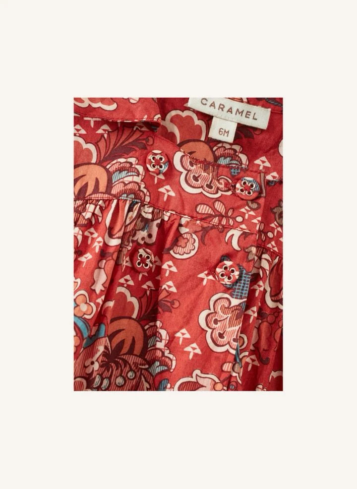 Caramel - Vestido de Bebé Clara Liberty | Rojo