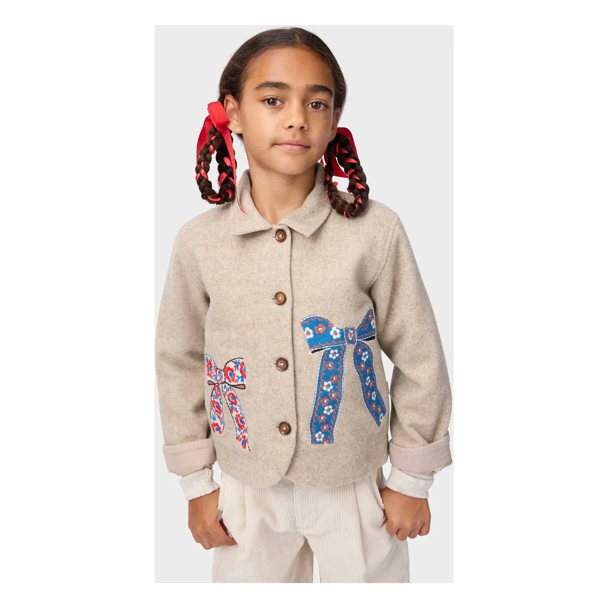 Molo - Chaqueta de nudo de lana Harmoney | Beige