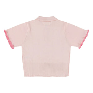 Morley - Polo de punto fino Xaby | Rosa empolvado