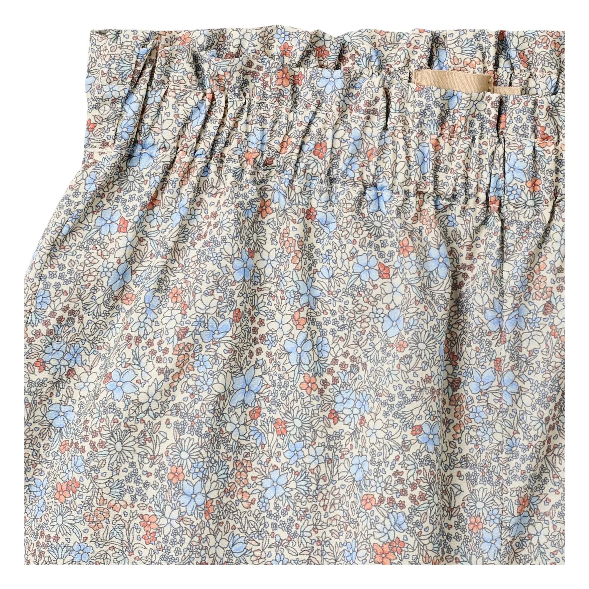 Wheat - Shorts de algodón orgánico Lace Silja Fleuri | Azul claro