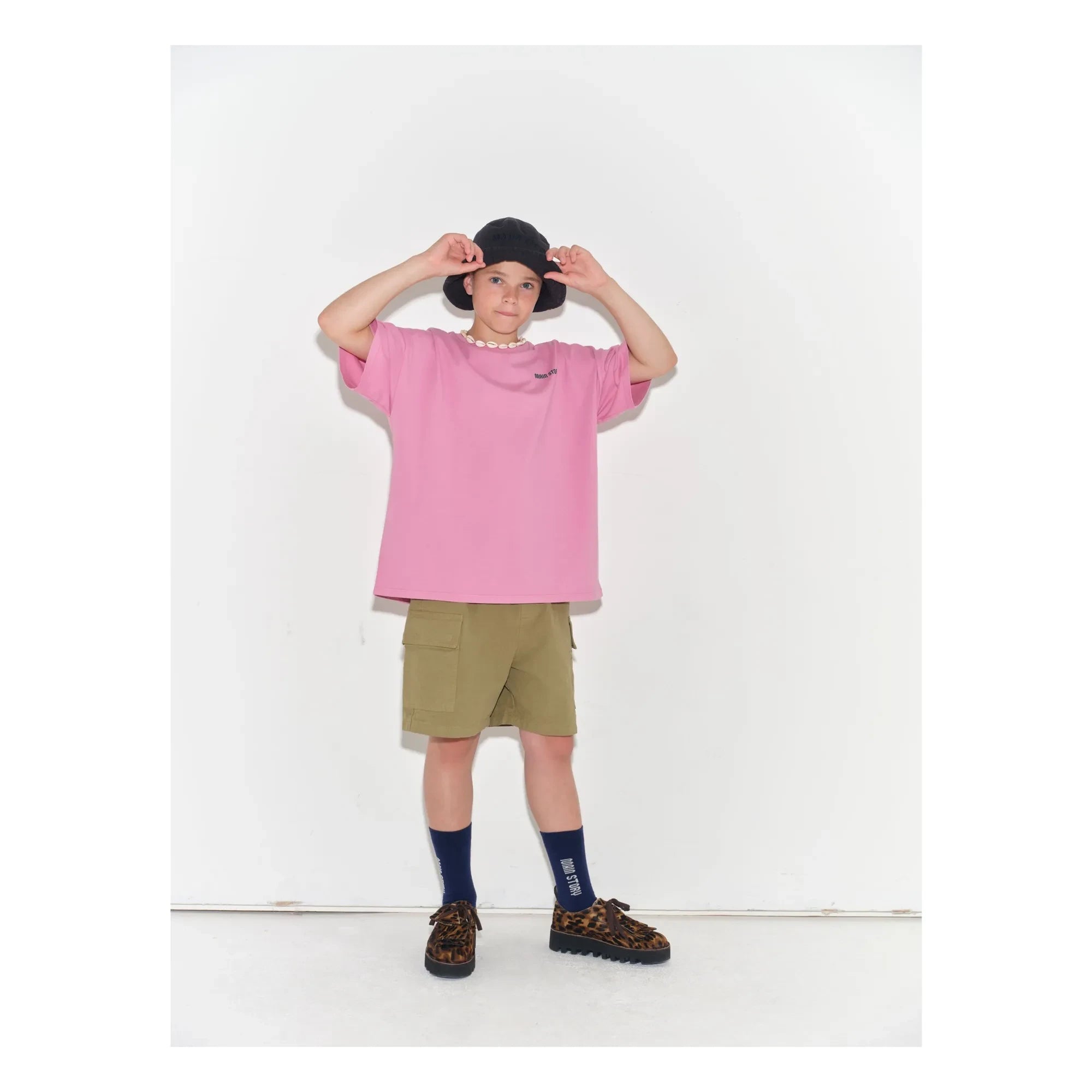 Main Story - Camiseta oversize de algodón orgánico | Rosa