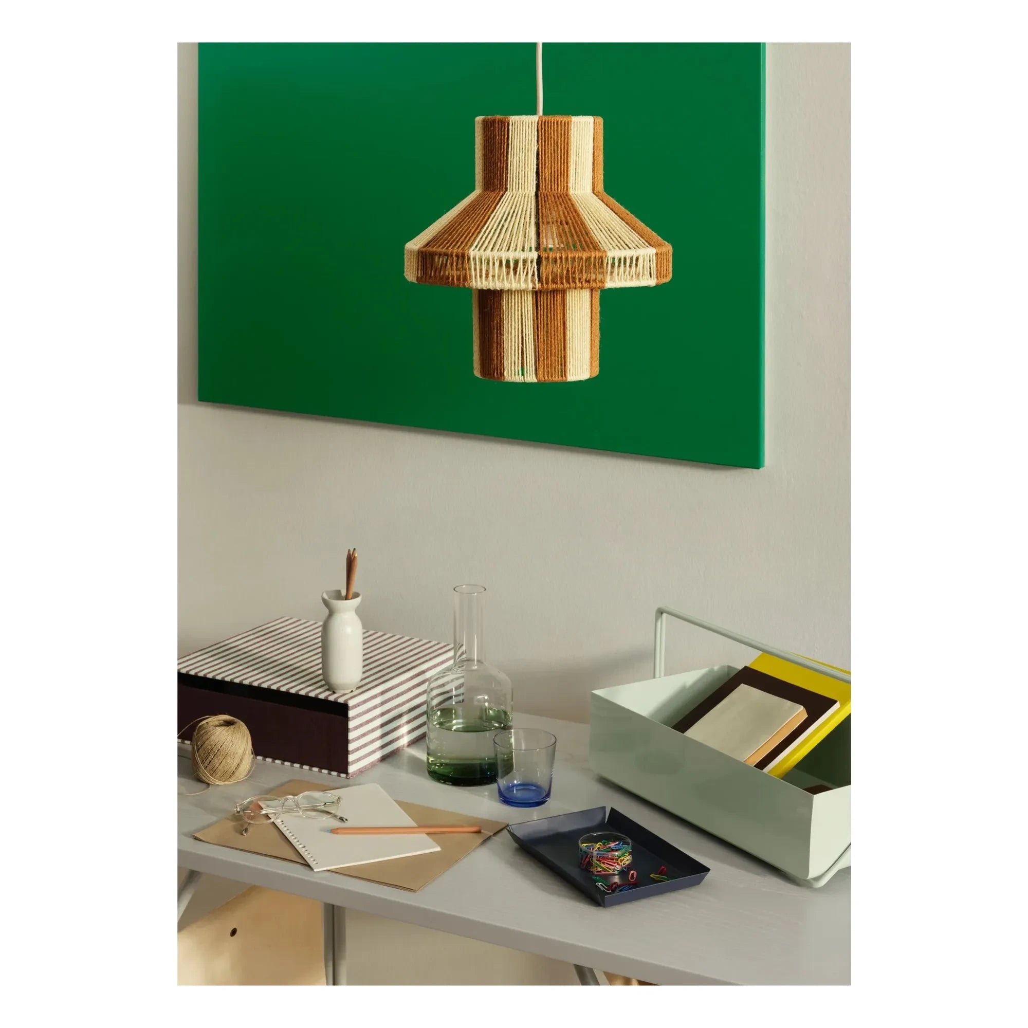 Broste Copenhagen - Cajas de almacenamiento de cartón Cecelia - Set de 2 | Morado