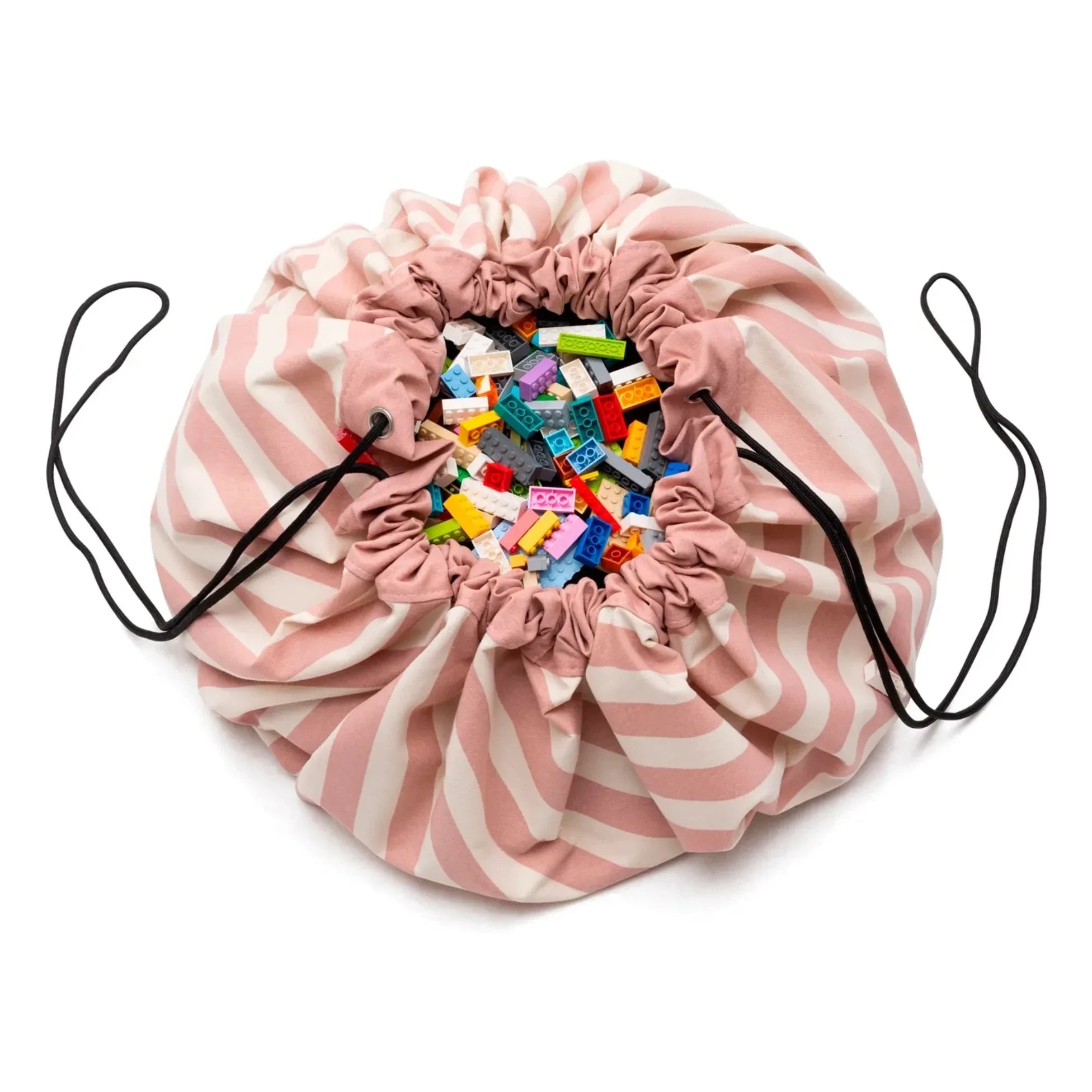 Play and Go - Bolsa / Alfombra de juego Noomad - Rayas | Rosa