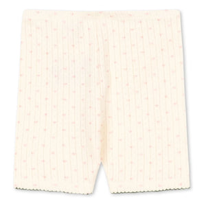 Konges Sløjd - Shorts de ciclista de algodón orgánico Minnie Hearts | Crudo