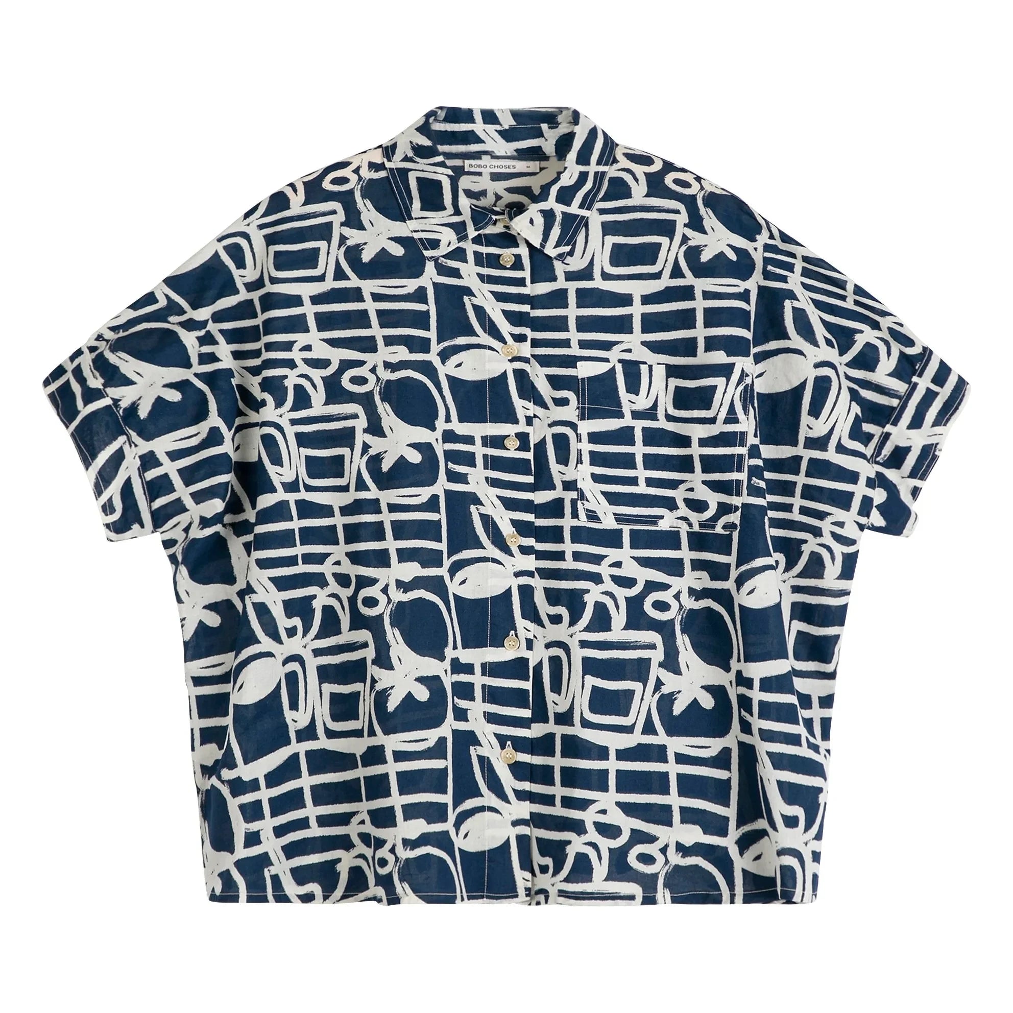 Bobo Choses - Camisa de algodón orgánico Cookery Festival | Azul marino