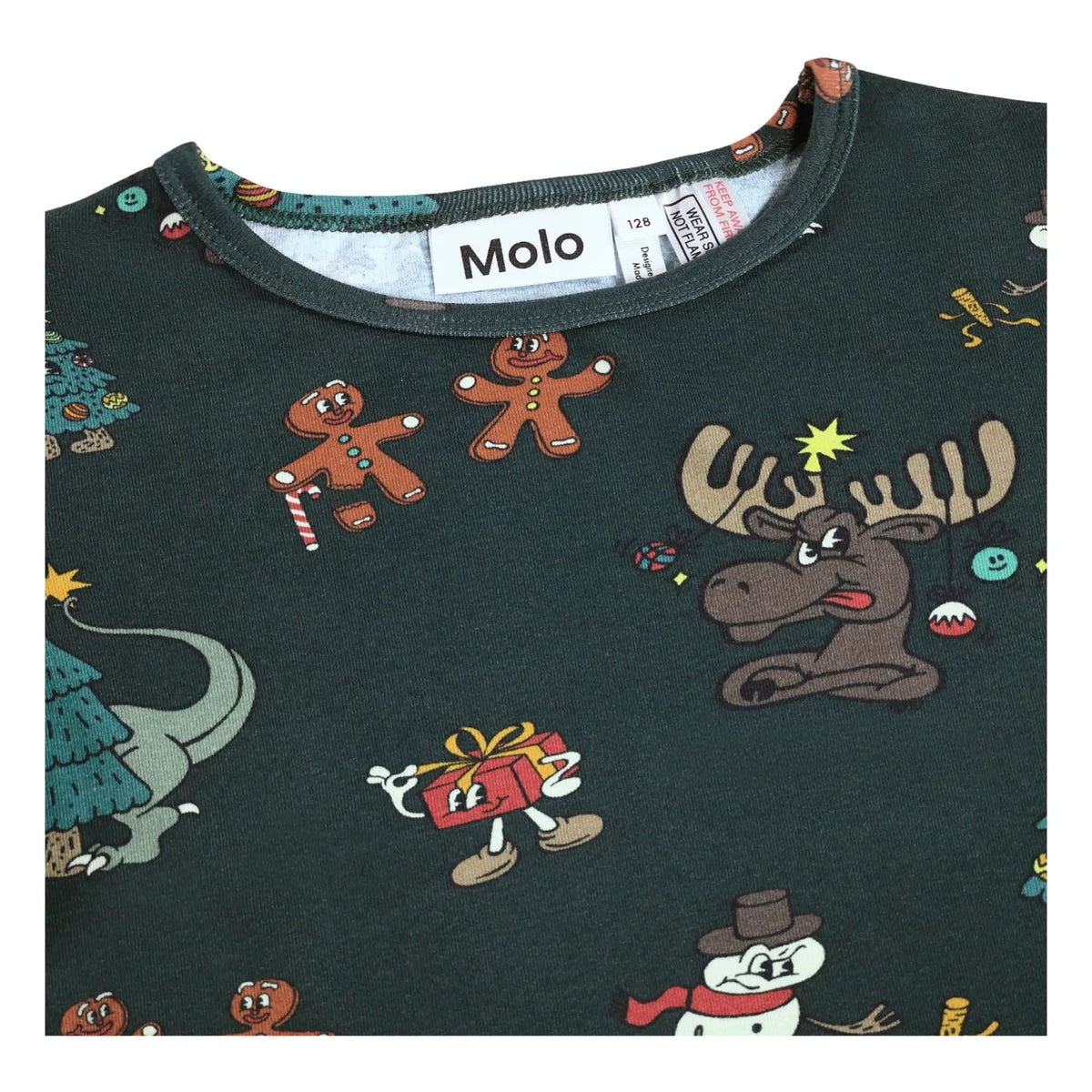 Molo - Pijama Noel de Algodón Orgánico Lue | Azul noche