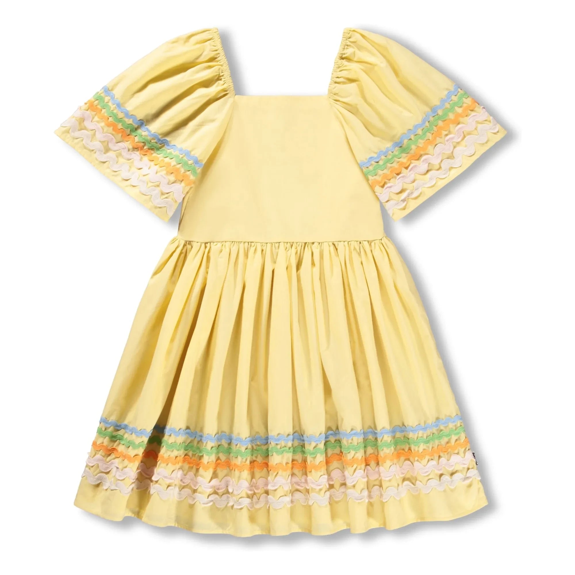 Vestido de algodón orgánico Molo Clotilde | Amarillo pálido