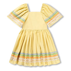Vestido de algodón orgánico Molo Clotilde | Amarillo pálido