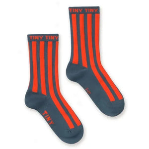 Tinycottons - Calcetines a rayas | Rojo