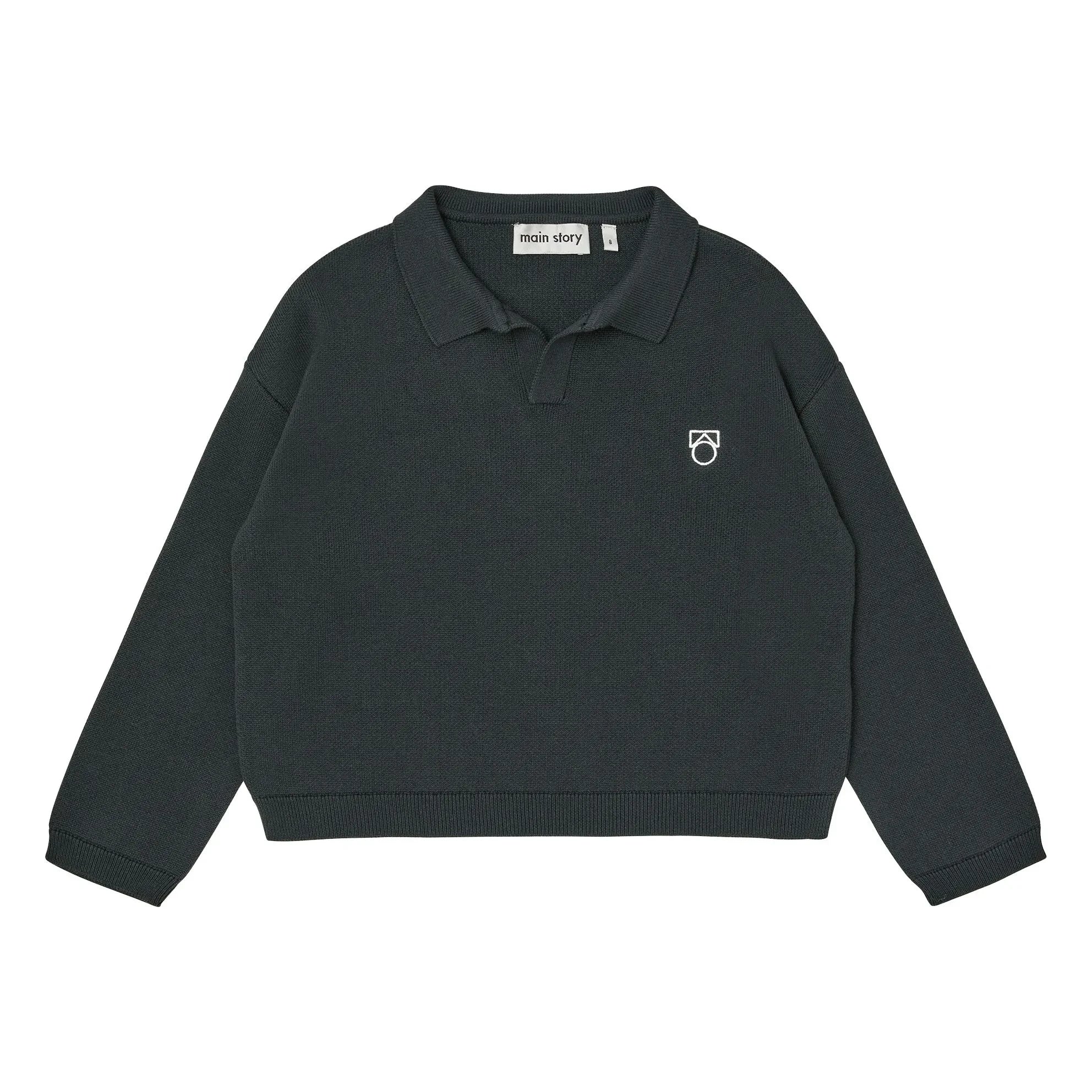 Main Story - Polo de Algodón Orgánico | Negro