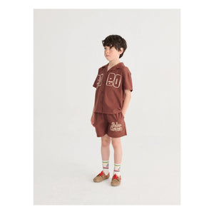 Bobo Choses - Bobo Choses Pantalón Corto Elástico de Algodón Orgánico | Marrón