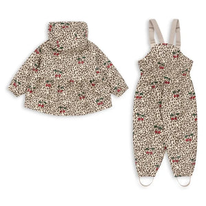 Konges Sløjd - Conjunto impermeable con estampado de leopardo | Beige