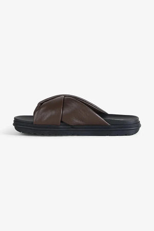 Chanclas planas de cuero Emu Australia Selene para mujer