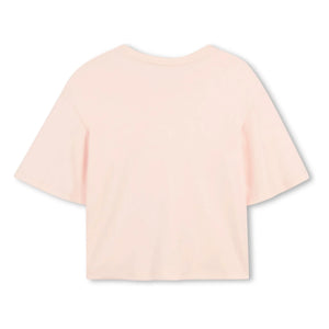Chloé - Camiseta con logo de algodón orgánico | Melocotón