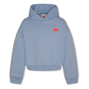 AO76 - Sudadera con capucha de algodón reciclado Demi Vitamin Sea | Azul claro
