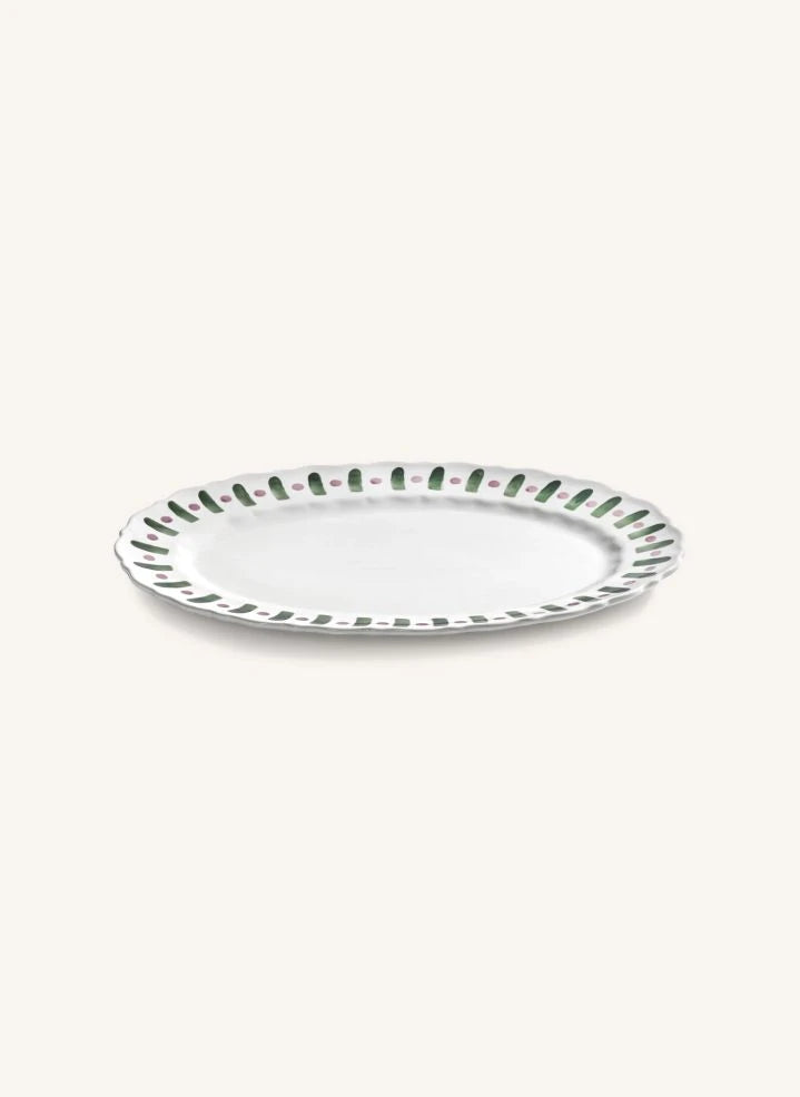 Serax - Plato de Servicio Charly a Rayas | Verde