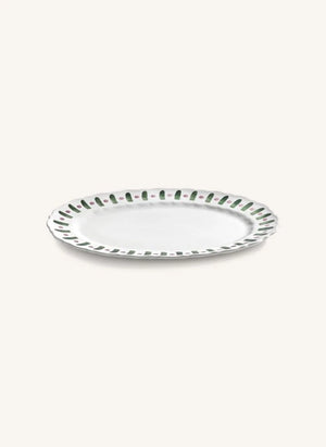Serax - Plato de Servicio Charly a Rayas | Verde