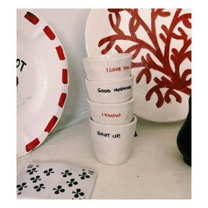 Anna + Nina - Taza de café espresso Good Morning | Blanco