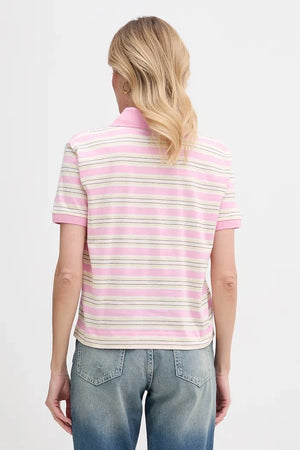 Camiseta de algodón con detalle de cuello para mujer Max&Co. MCOMANDARE