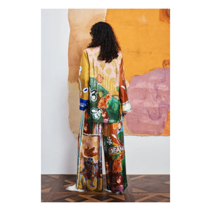 Pantalones de seda Mlak de Alémais | Marrón