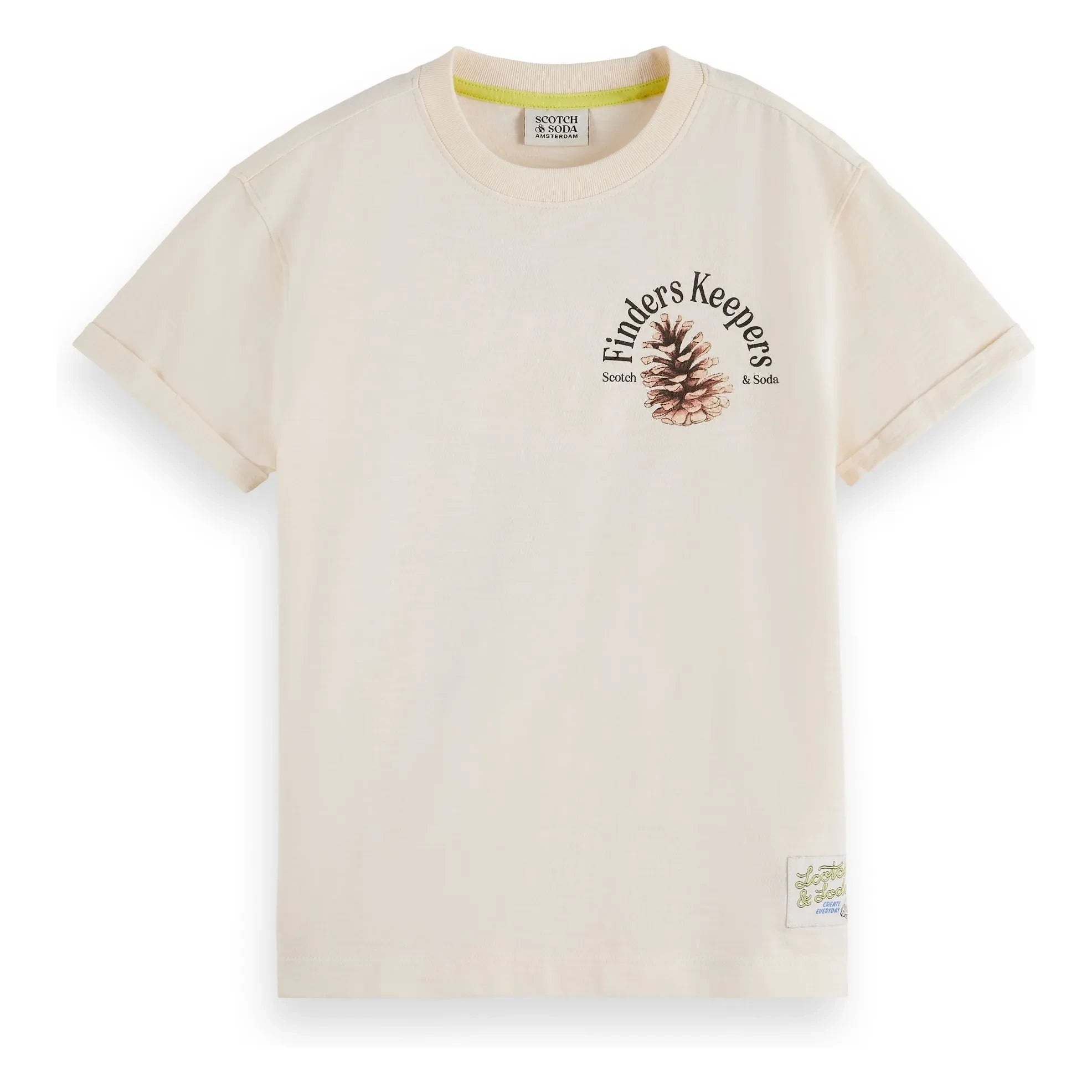 Scotch & Soda - Camiseta con estampado Finders Keepers | Beige