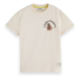 Scotch & Soda - Camiseta con estampado Finders Keepers | Beige