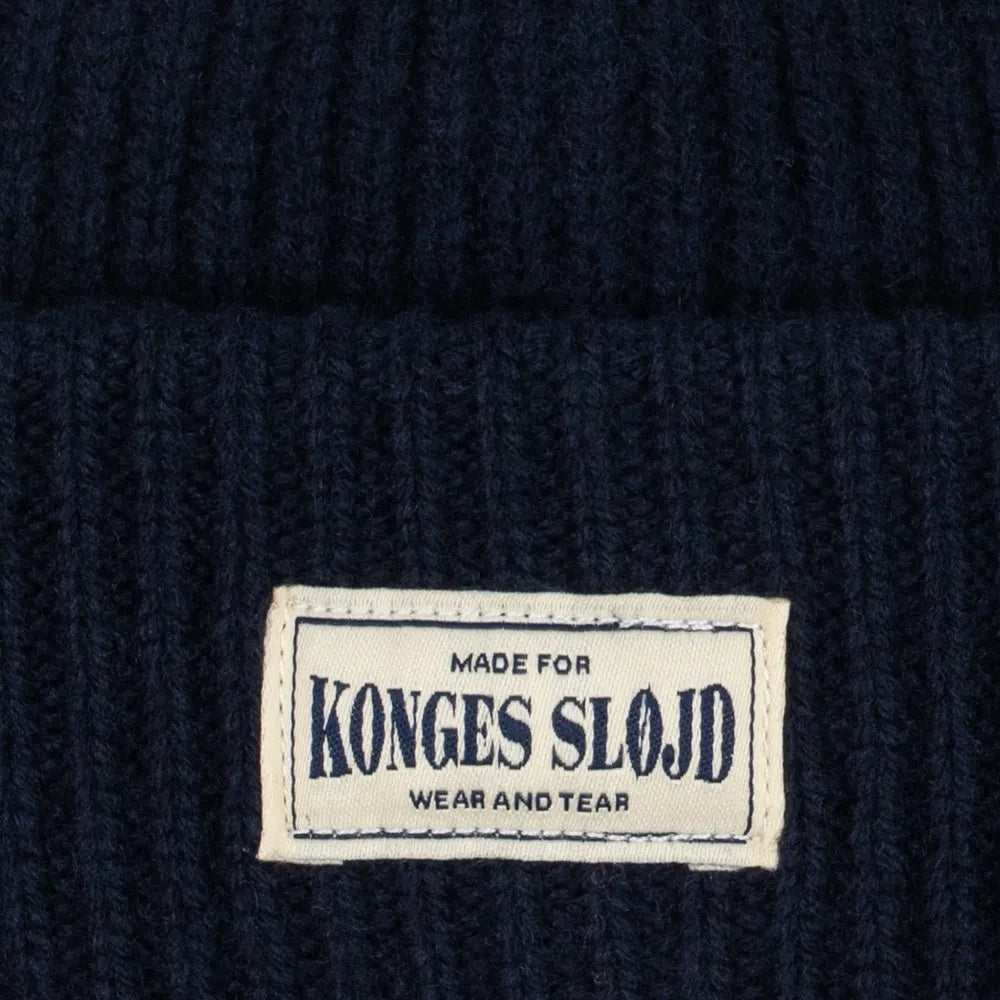Konges Sløjd - Gorro de lana Basil | Azul oscuro