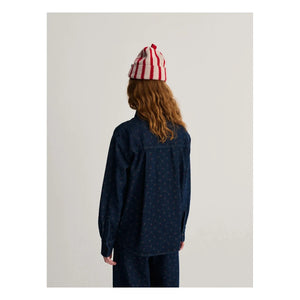 Bobo Choses - Camisa de algodón orgánico Swamp Whirl | Azul marino