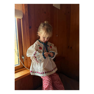 SISSEL EDELBO - Blusa Falka Algodón Orgánico - Colección infantil | Crudo