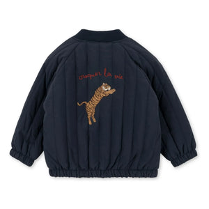 Konges Sløjd - Chaqueta Bomber Juno Tiger | Azul Oscuro