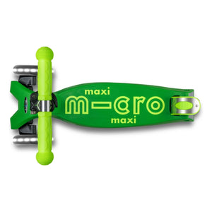 Patinete Micro - Maxi Plegable Neón LED | Verde