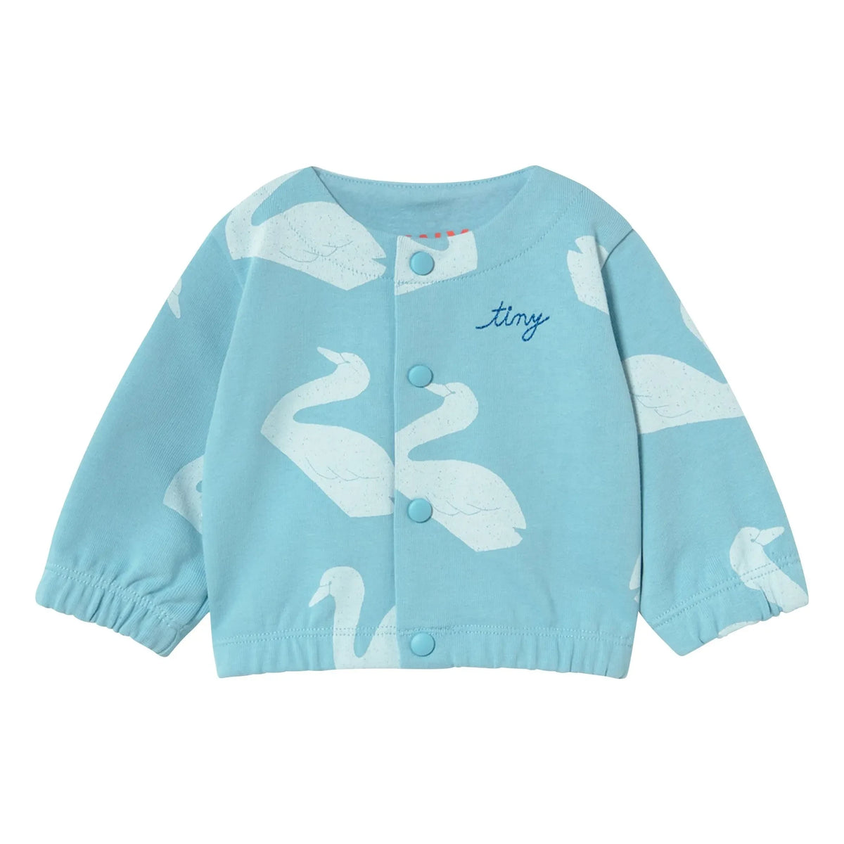 Tinycottons - Chaqueta cisne de algodón orgánico | Azul claro