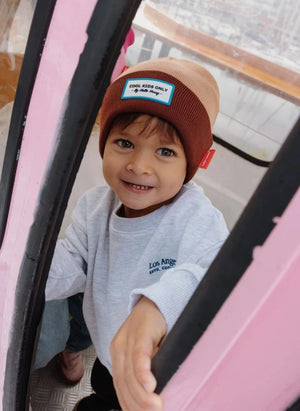 Hello Hossy - Gorra de algodón orgánico con bloque de color urbano | Marrón
