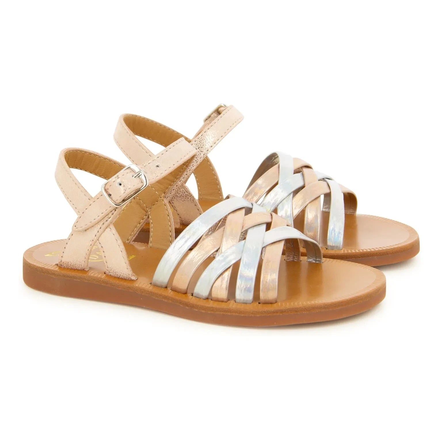 Pom d'Api - Sandalias Plagette Lux | Oro Rosa